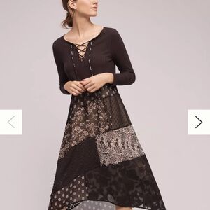 Maeve Anthropologie Patchwork Style Cottagecore Dress in XS